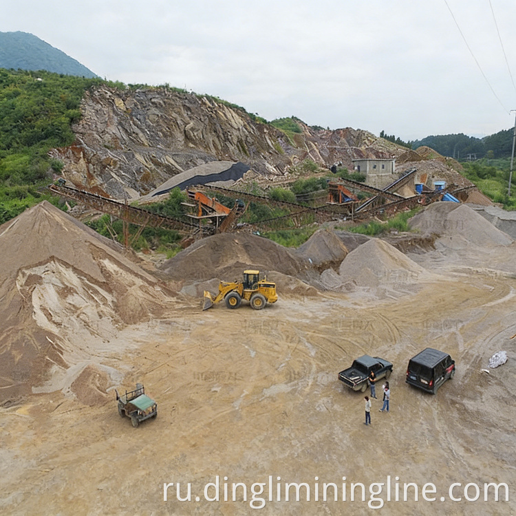 Cobblestone Crushing and Sand Production System
